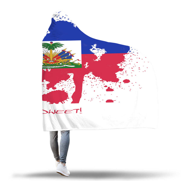 Haitian Patriotic Hooded Blanket