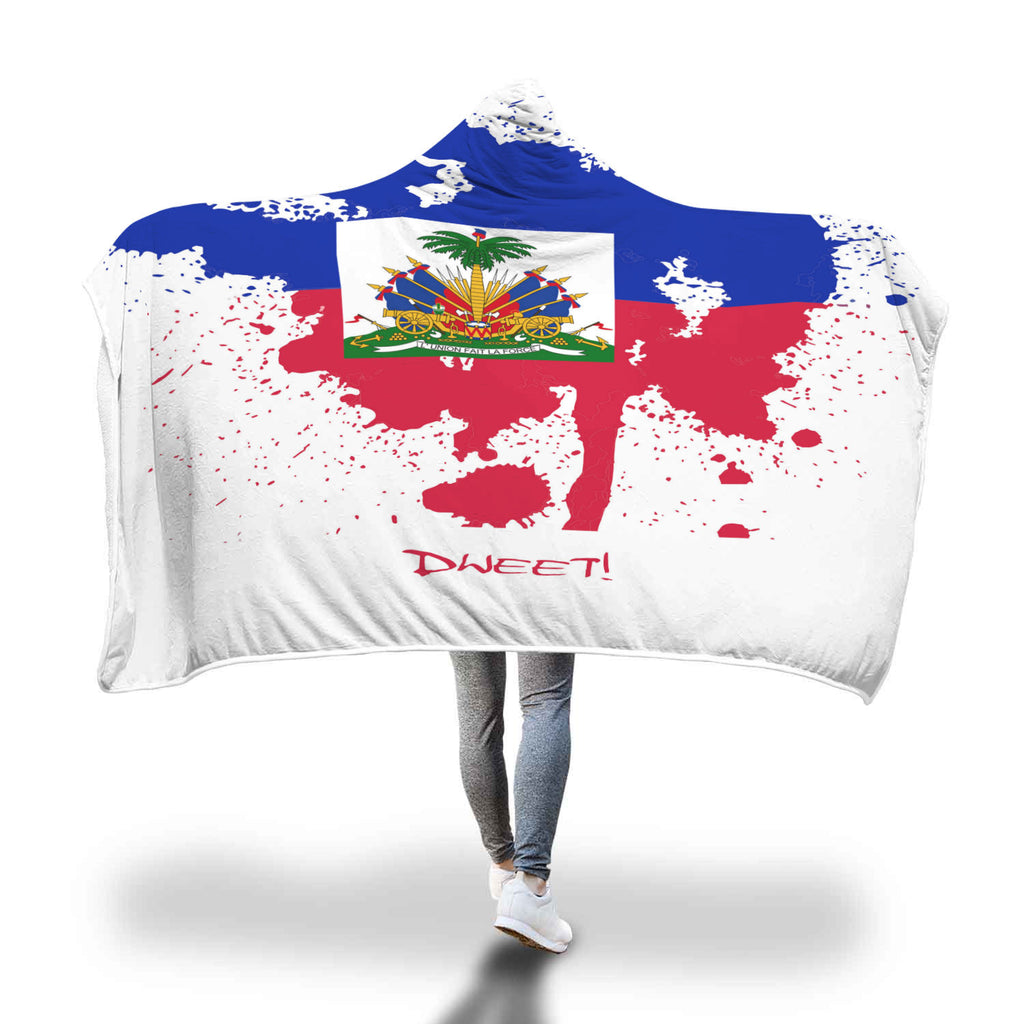 Haitian Patriotic Hooded Blanket