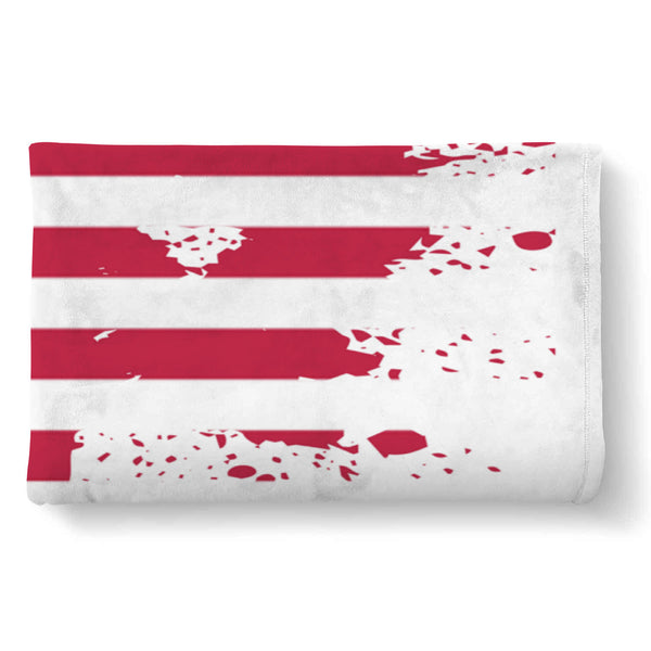 U.S.A Flag Splash Plush Blanket
