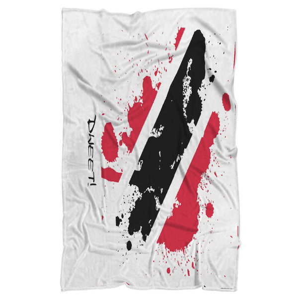 Trinidad Flag Splash Plush Blanket